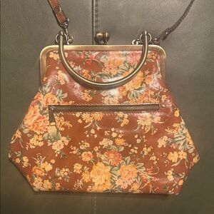 Patricia Nash, Amalfitana Satchel, vintage floral or botanical garden print, EUC